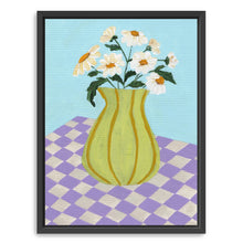 Retro Checkers Canvas Wall Art