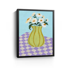 Retro Checkers Canvas Wall Art