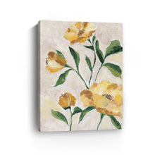 Yellow Camellia Canvas Wall Art