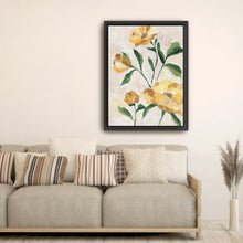 Yellow Camellia Canvas Wall Art