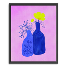 Two Blue Vases