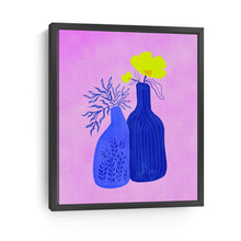Two Blue Vases