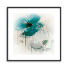 Teal Poppies I