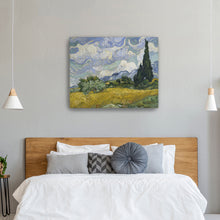 Wheat Field with Cypresses v2, 1889 by Vincent Van Gogh