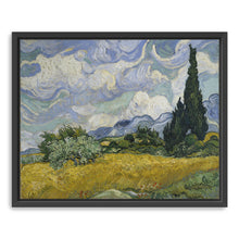 Wheat Field with Cypresses v2, 1889 by Vincent Van Gogh