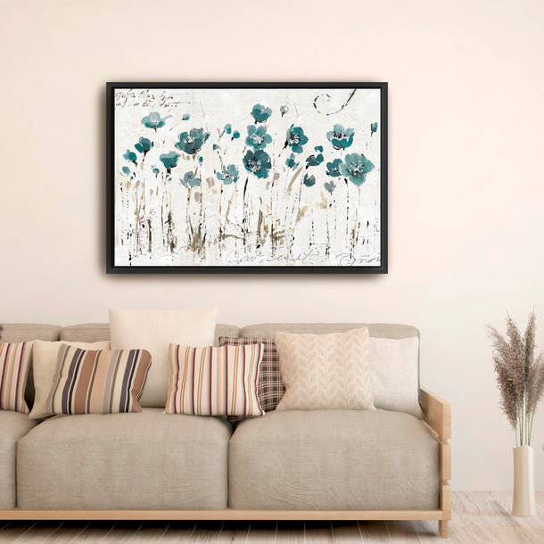 Abstract Balance IV Blue Canvas Wall Art