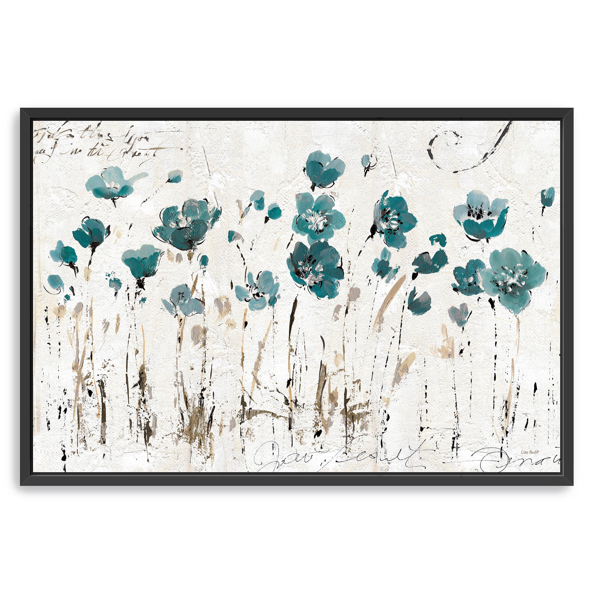 Abstract Balance IV Blue Canvas Wall Art