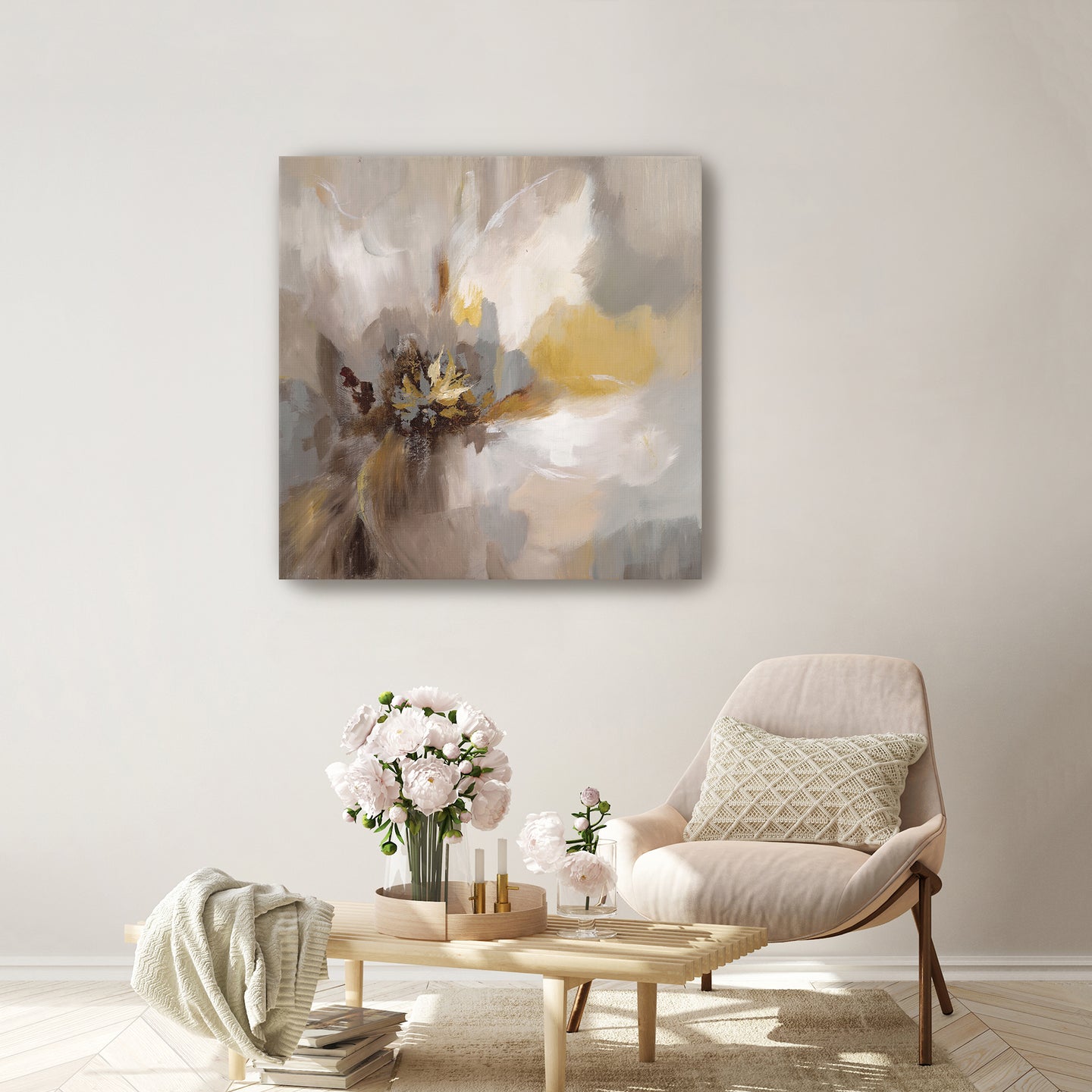 Griege Floral Canvas Wall Art Made of Premium Quality Materials