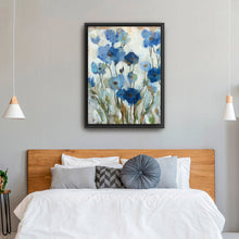 Abstracted Floral in Blue II