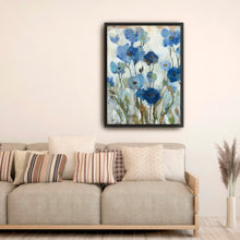 Abstracted Floral in Blue II