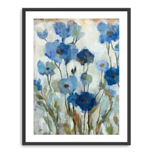 Abstracted Floral in Blue II