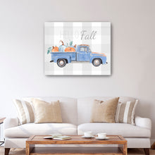 Blue Truck Pumpkin Hello Fall