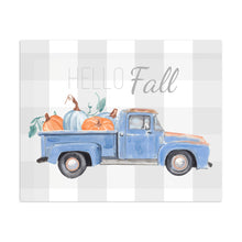 Blue Truck Pumpkin Hello Fall