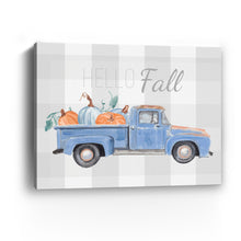 Blue Truck Pumpkin Hello Fall