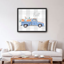 Blue Truck Pumpkin Hello Fall