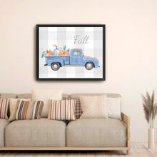 Blue Truck Pumpkin Hello Fall