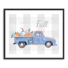 Blue Truck Pumpkin Hello Fall
