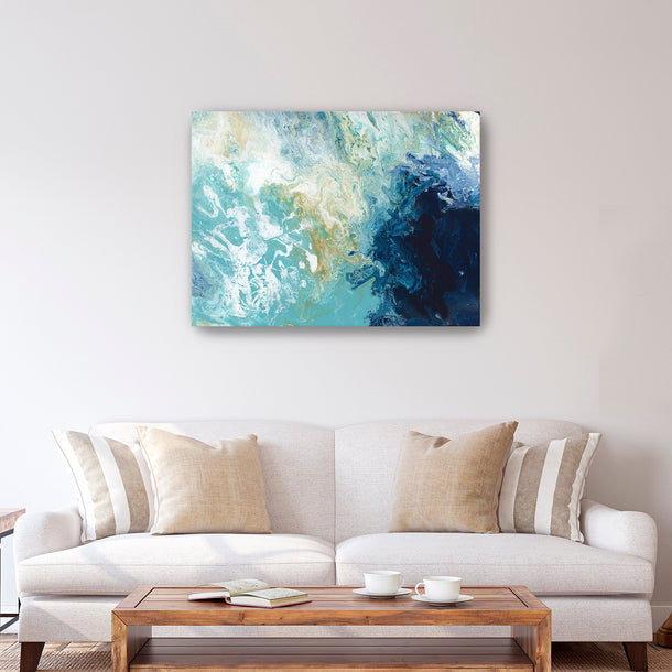 Ocean Flow Canvas Wall Art