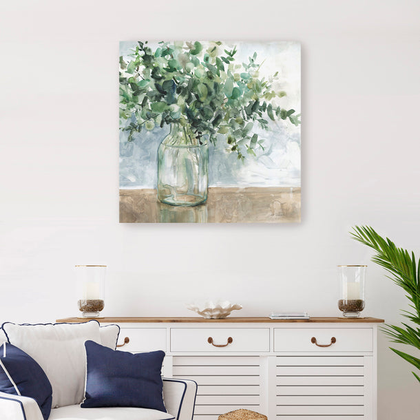 Eucalyptus Bouquet Canvas Wall Art