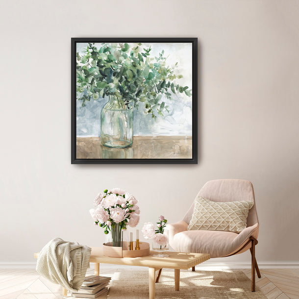 Eucalyptus Bouquet Canvas Wall Art