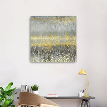 Rain Abstract I Yellow Gray