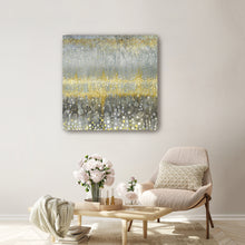 Rain Abstract I Yellow Gray