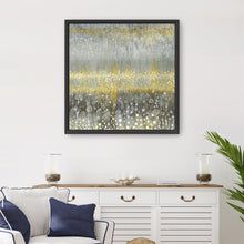 Rain Abstract I Yellow Gray