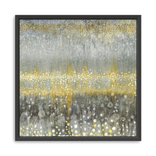 Rain Abstract I Yellow Gray