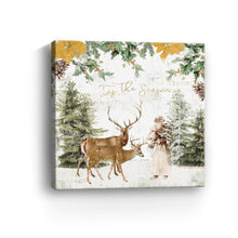 Wooded Holiday Santa Reindeer