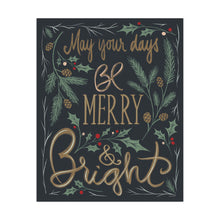 Black Merry And Bright Greenery