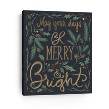 Black Merry And Bright Greenery