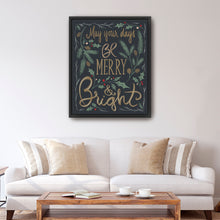 Black Merry And Bright Greenery