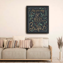 Black Merry And Bright Greenery