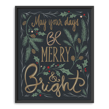 Black Merry And Bright Greenery