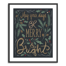 Black Merry And Bright Greenery