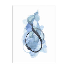 Abstract Watercolor in Blue