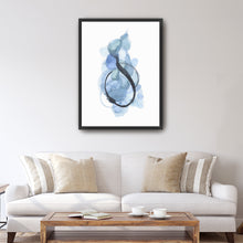 Abstract Watercolor in Blue