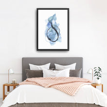 Abstract Watercolor in Blue