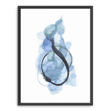 Abstract Watercolor in Blue