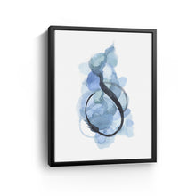 Abstract Watercolor in Blue
