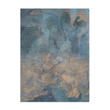 Blue Metallic Watercolor