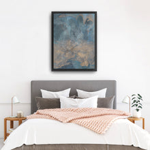 Blue Metallic Watercolor