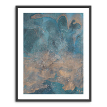 Blue Metallic Watercolor