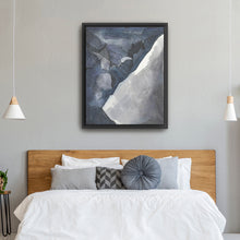 Abstract Blue And Gray Watercolor