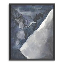 Abstract Blue And Gray Watercolor