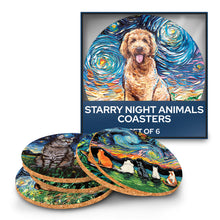Starry Night Animals Coasters (Pack Size of 36 Sets)