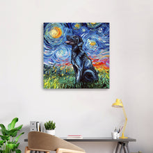 Black Labrador Canvas Wall Art