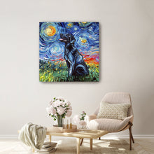 Black Labrador Canvas Wall Art