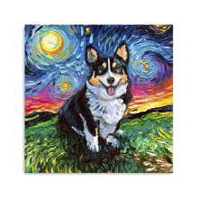 Corgi Tri-Color Canvas Wall Art