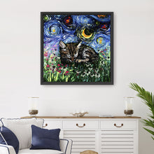 Sleepy Tabby Kitten Night